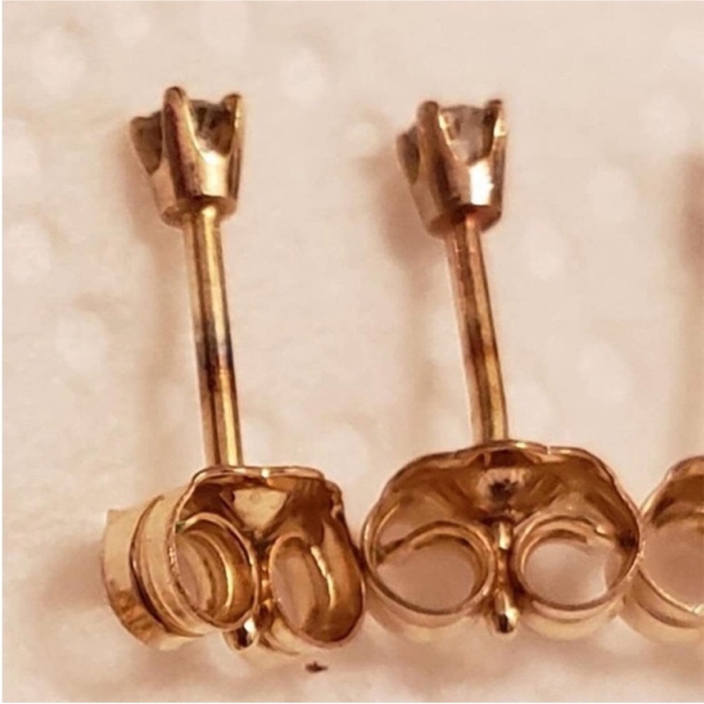 LOW START!🔥14KG Gold Earring Backs - Picture 4 of 6